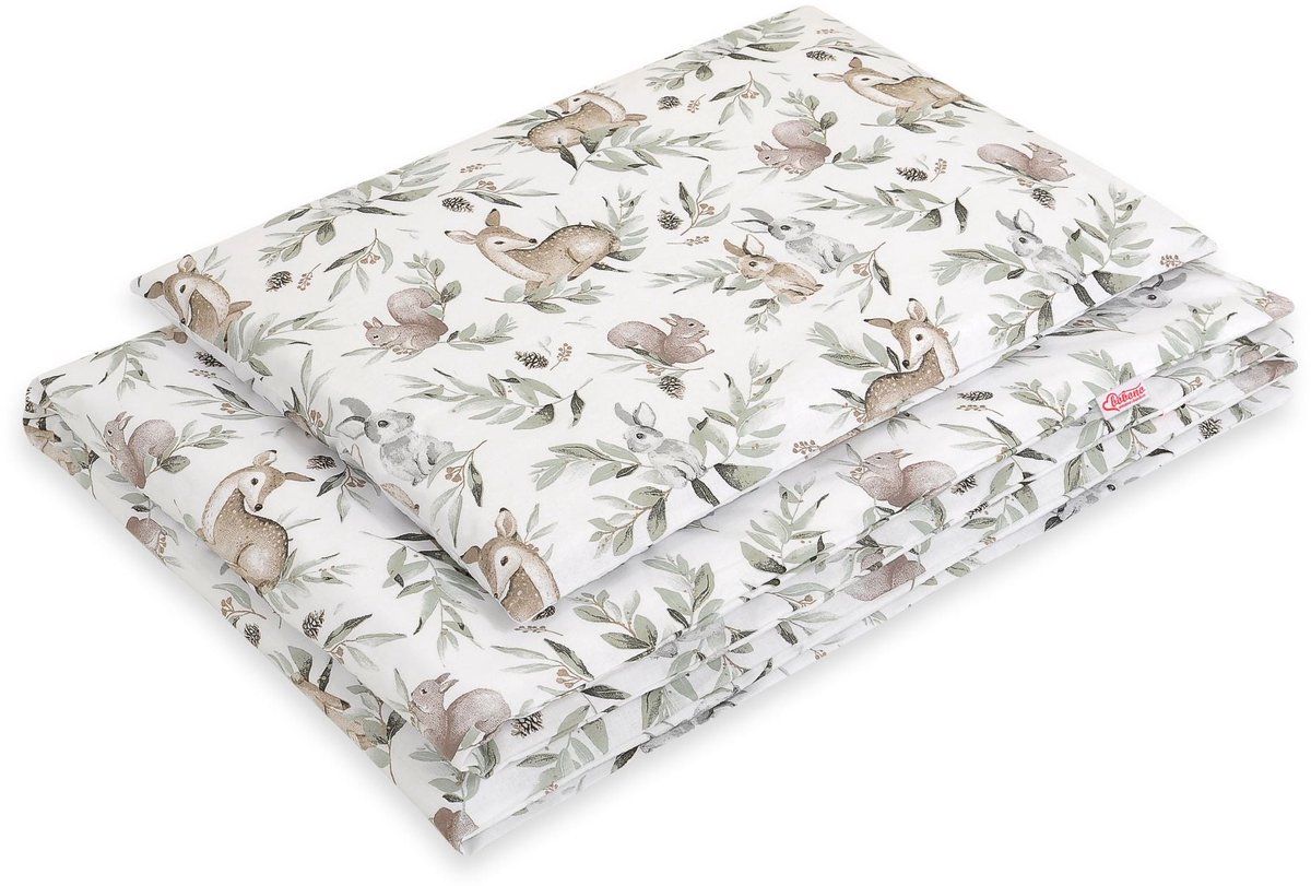 Katoenen babybeddengoedset 2-delig 120x90 cm - bosolijf