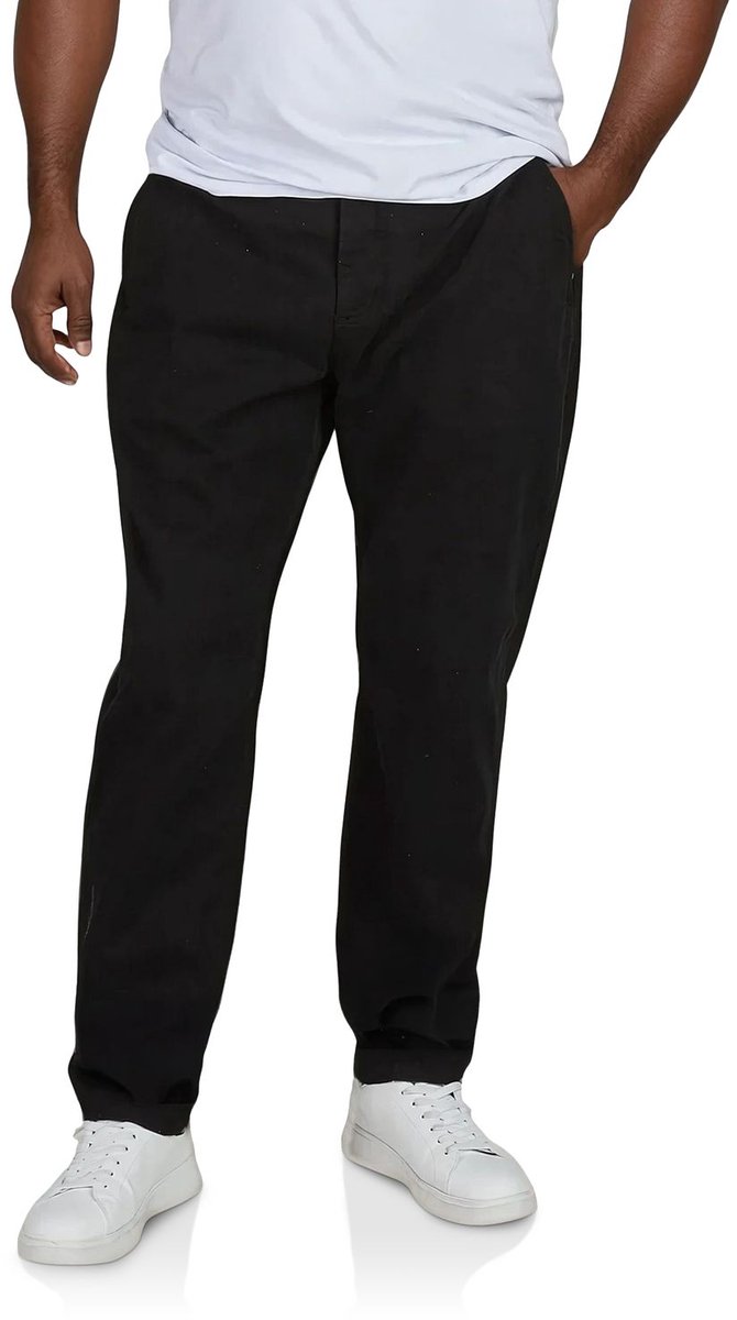 riverso Heren Chino Broek RIVFiete regular/straight Zwart L Volwassenen Casual Broek met Elastische Taille