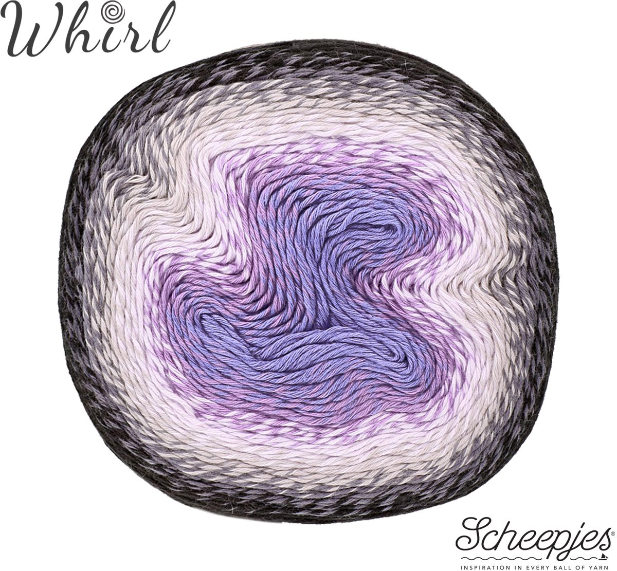 Scheepjes Whirl 1000m - Dark Grape Squish