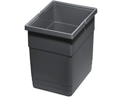 Ninka eins2vier Afvalbak 13,5 L 275 x 210 x 280 mm donkergrijs