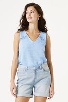 GARCIA Dames Top Blauw Sleeveless