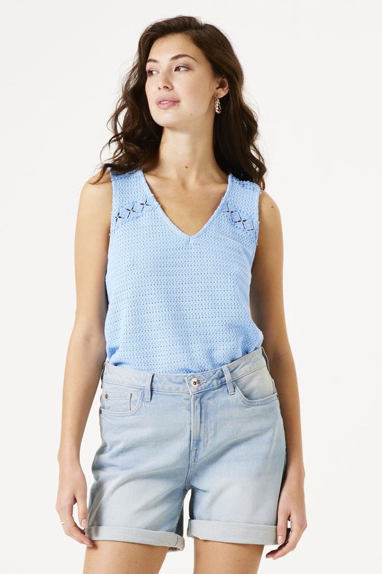 Haut sans manches Blauw pour femme GARCIA