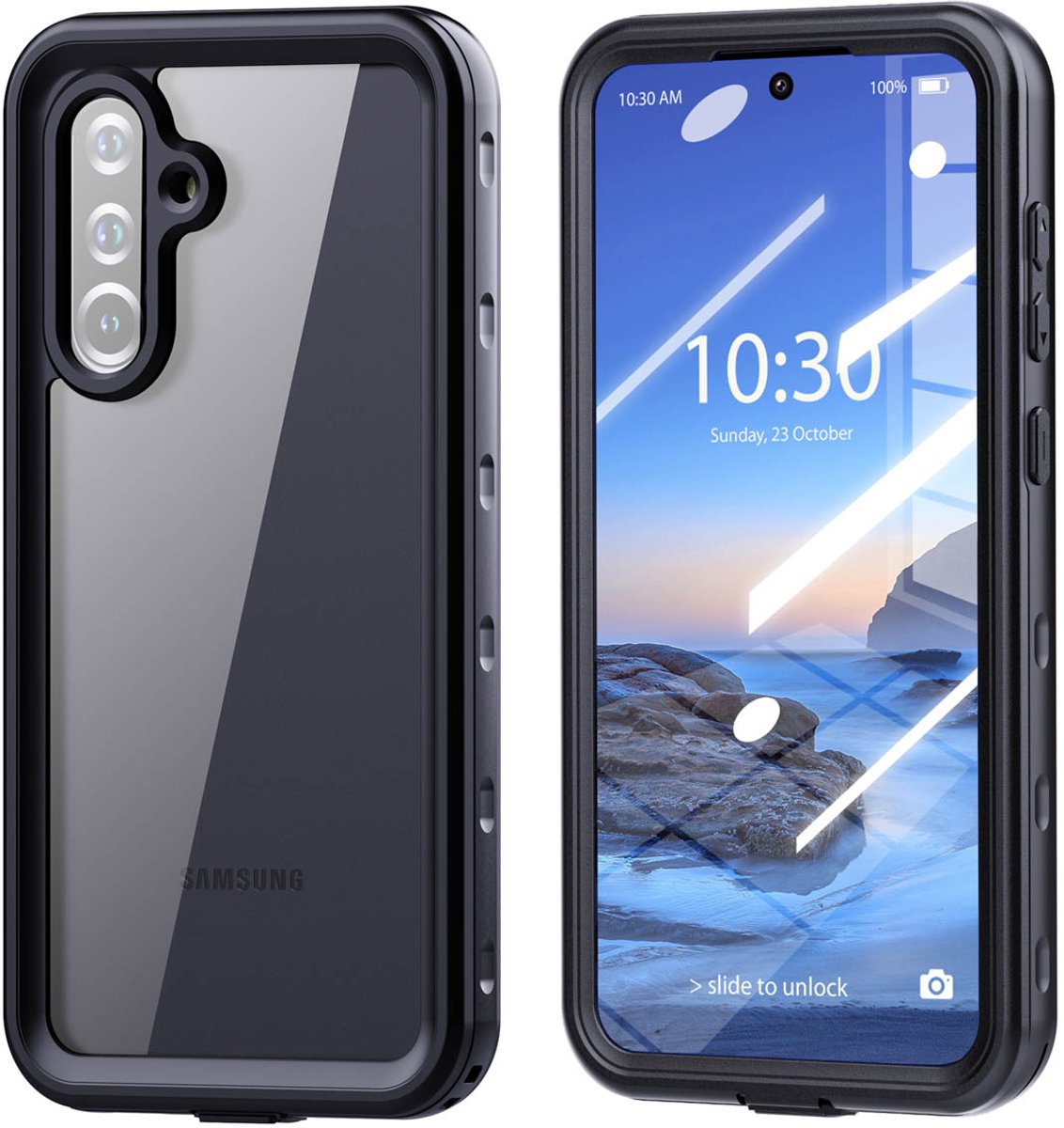 Redpepper Dot Plus Waterproof Backcover geschikt voor Samsung Galaxy A56 - Zwart