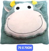 Jayehoze Kat pluche knuffel kussen, Zacht gevulde Cartoon Animal Cat