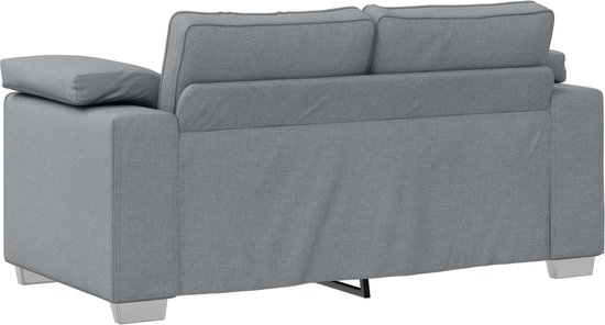 vidaXL - Love - Siège - Gris clair - 120 - cm - Tissu