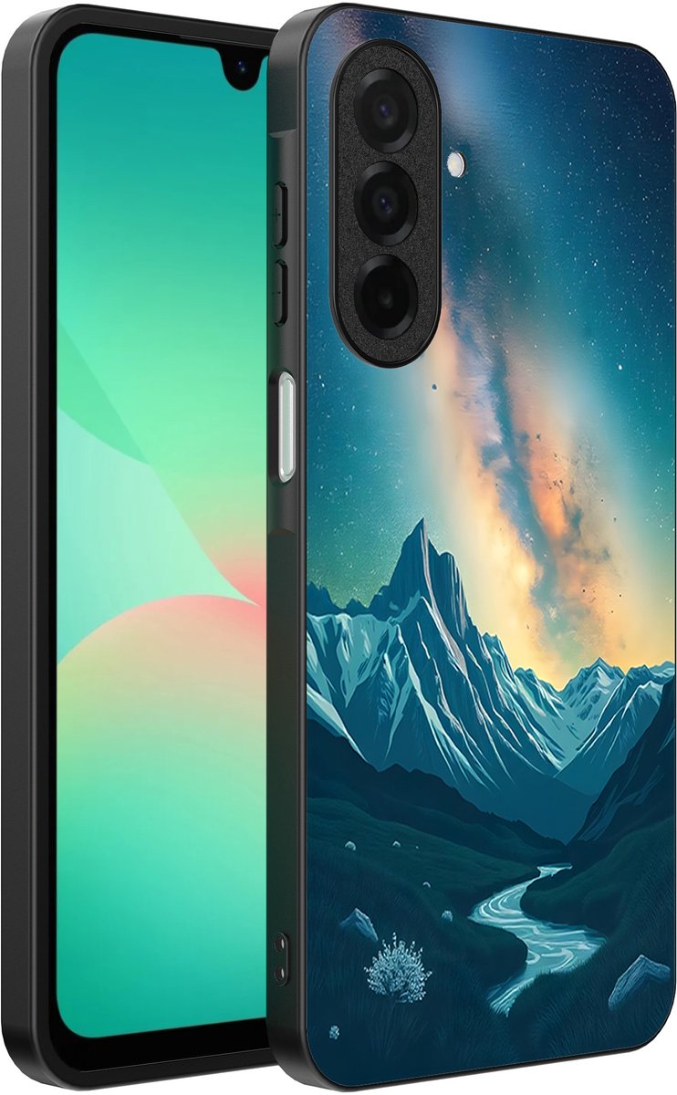 Smartphonica Telefoonhoesje Geschikt voor Samsung Galaxy A26 met Sterrenhemel Opdruk - TPU Backcover Case With Space And Milkyway Design geschikt voor Samsung Galaxy A26