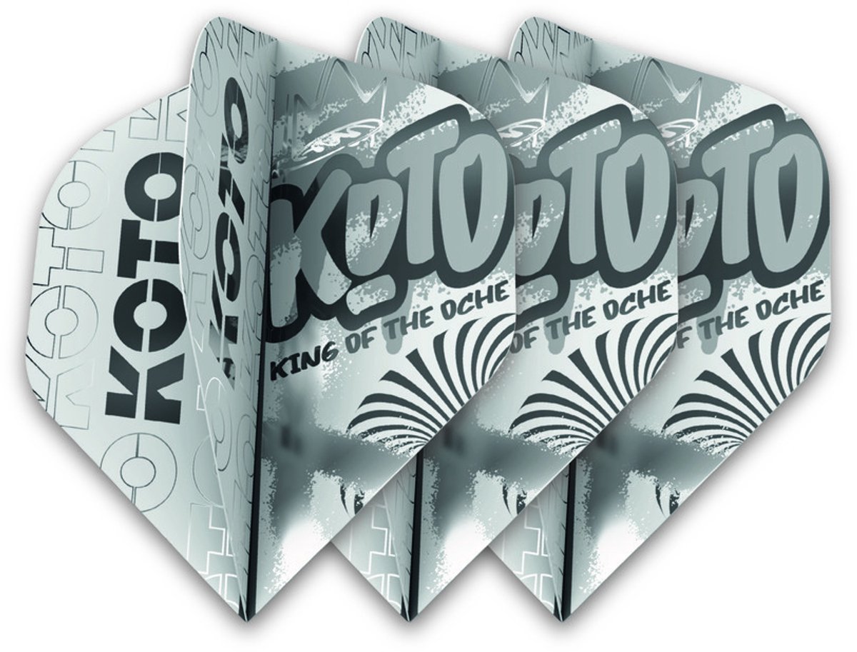 KOTO Rebel Silver NO2 - Dart Flights