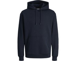JACK & JONES Bradley sweat hood regular fit - heren hoodie katoenmengsel met capuchon - blauw