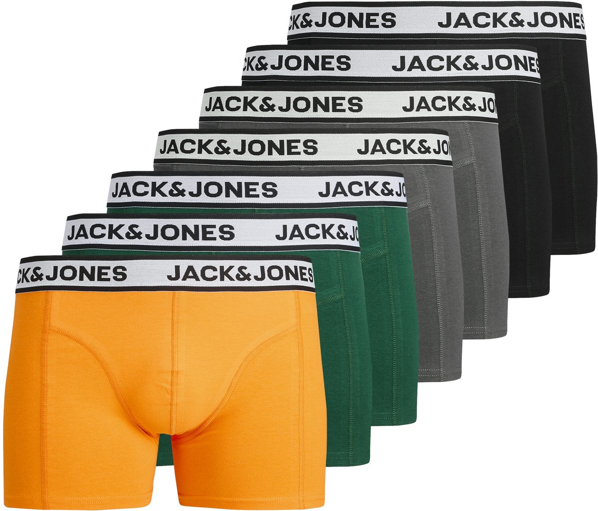 JACK&JONES - JACNOLAN SOLID TRUNKS 7 PACK - Heren - Onderbroeken