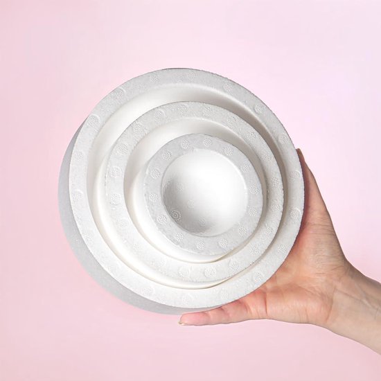Piepschuim bollen/ballen - 5x st - D3 cm - wit - styropor - hobby | Fun