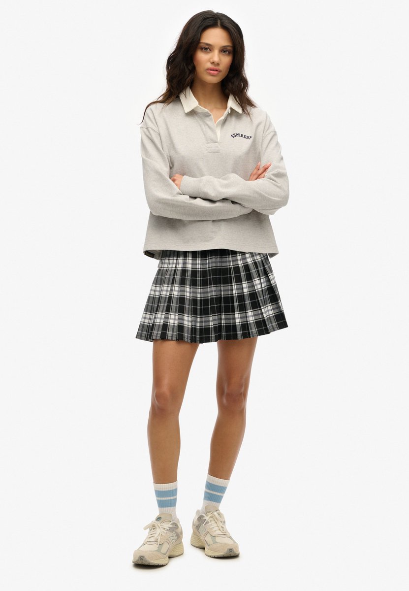 Superdry Geruite minirok met plooien Dames Rokken Zwart
