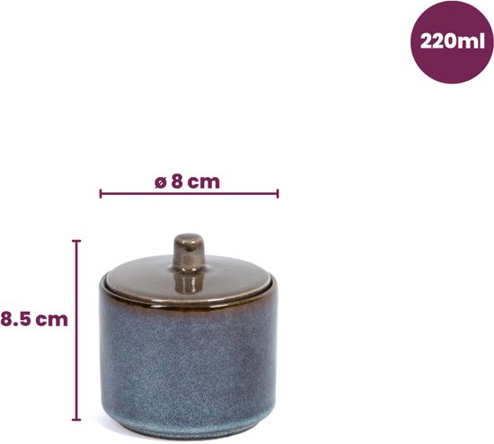 Sucrier Quintana Cosy&Trendy - Faïence - Ambre