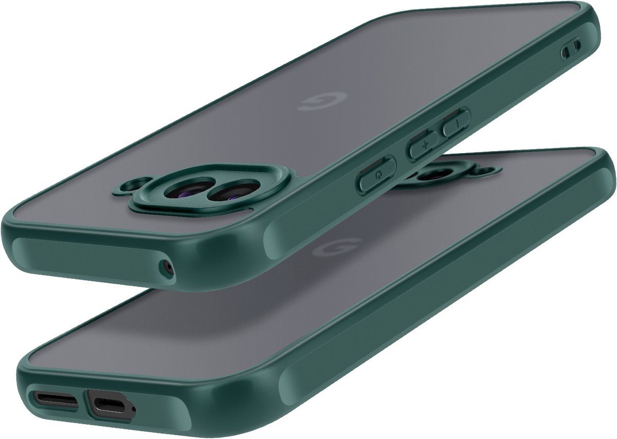Avizar Hoesje Geschikt voor Google Pixel 9a Schokbestendig met versterkte hoeken, Groen