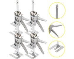 Handkrik 4pcs Meubellifter Meubelverplaatser Platenlift Badkamer Armlifter Arbeidsbesparende Arm Platenliften Tot 150kg, verstelbaar 0cm-14,5cm
