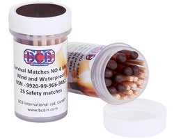 BCB Industries Lucifers - wind en waterbestendig - 25x stuks - preppen/noodpakket/survival