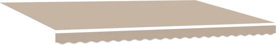 vidaXL - Store banne manuel - Pliable - Beige - 500 x 300 cm