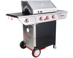 MANHATTAN 350GPI Gas Barbecue - 3 branders 10.5kW + warmhoudlade