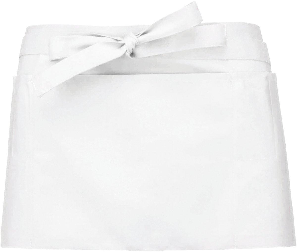 Schort/Tuniek/Werkblouse Unisex One Size Kariban White 65% Polyester, 35% Katoen