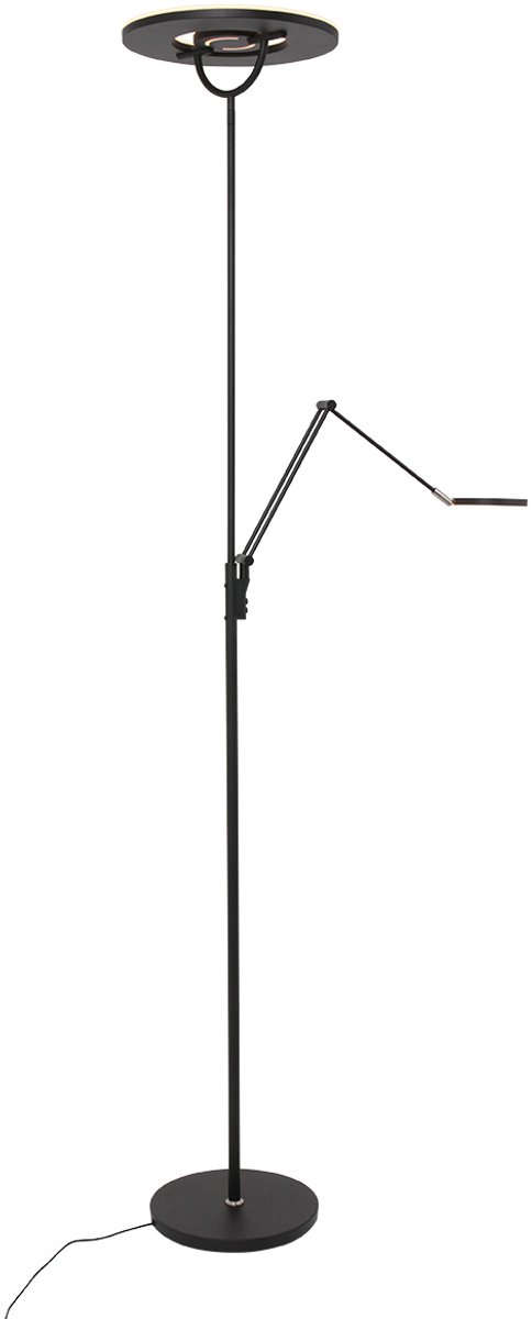Steinhauer - vloerlamp - Soleil - zwart - kunststof metaal - design lamp - LED - 3258ZW