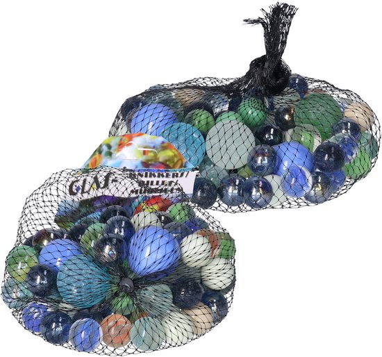 FELTECHELECTR 90 Stuks Grote 16 Mm Glazen Knikkers Vaasvullers Decoratieve Kralen Voor Aquariumknutselprojecten En Bloemstukken