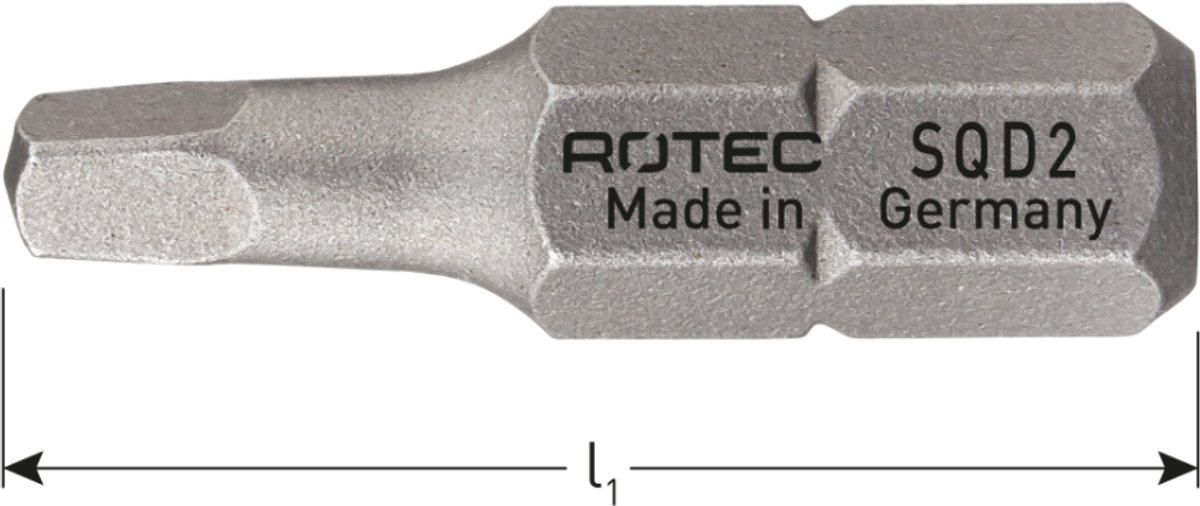 PRO Bit SQD-3   25 mm (vierkant robertson) 2 stuks