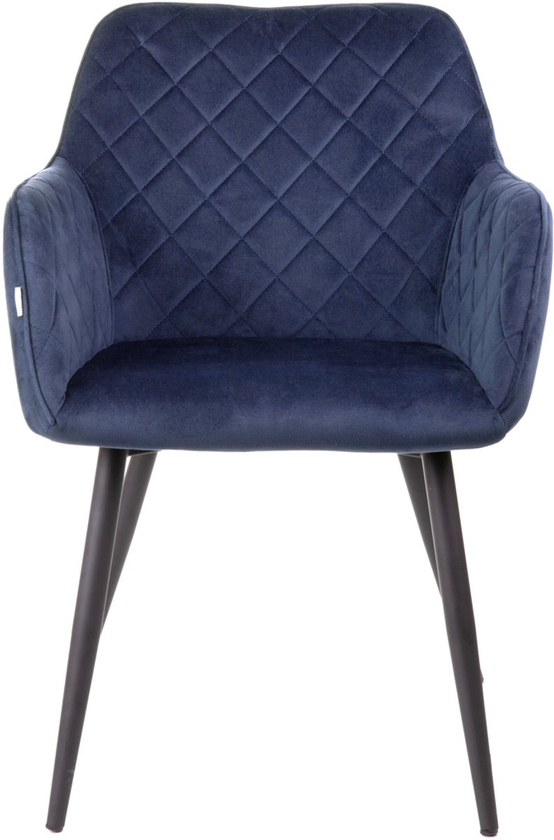 Homla Chair - SHELTON - Navy Blue Velour - 56x60x84cm