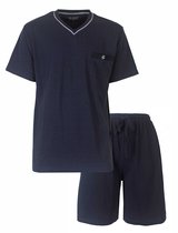 Paul Hopkins Heren Shortama - Pyjama Set - V Hals - Blauw - Maat L