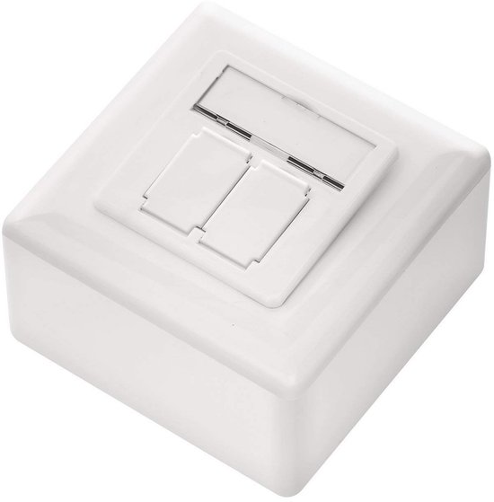 Hirschmann netwerk wandcontactdoos - Netwerk wandcontactdoos, Extra: Met keystone module, Merk Hirschmann netwerk wandcontactdoos - Netwerk wandcontactdoos, Extra: Met keystone module, Merk
