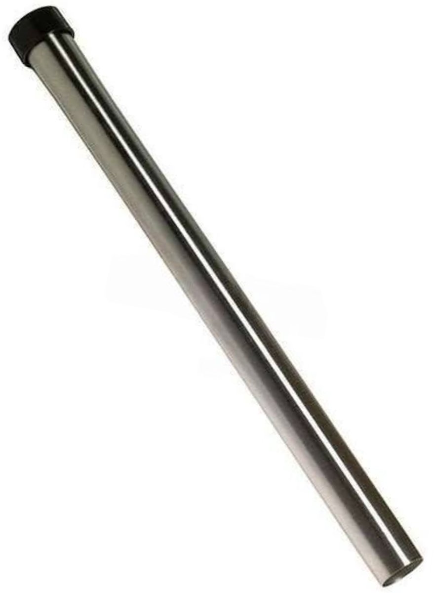 Stofzuigerbuis Metaal Chroom 32 mm met ring geschikt voor Electrolux, Nilfisk, Numatic