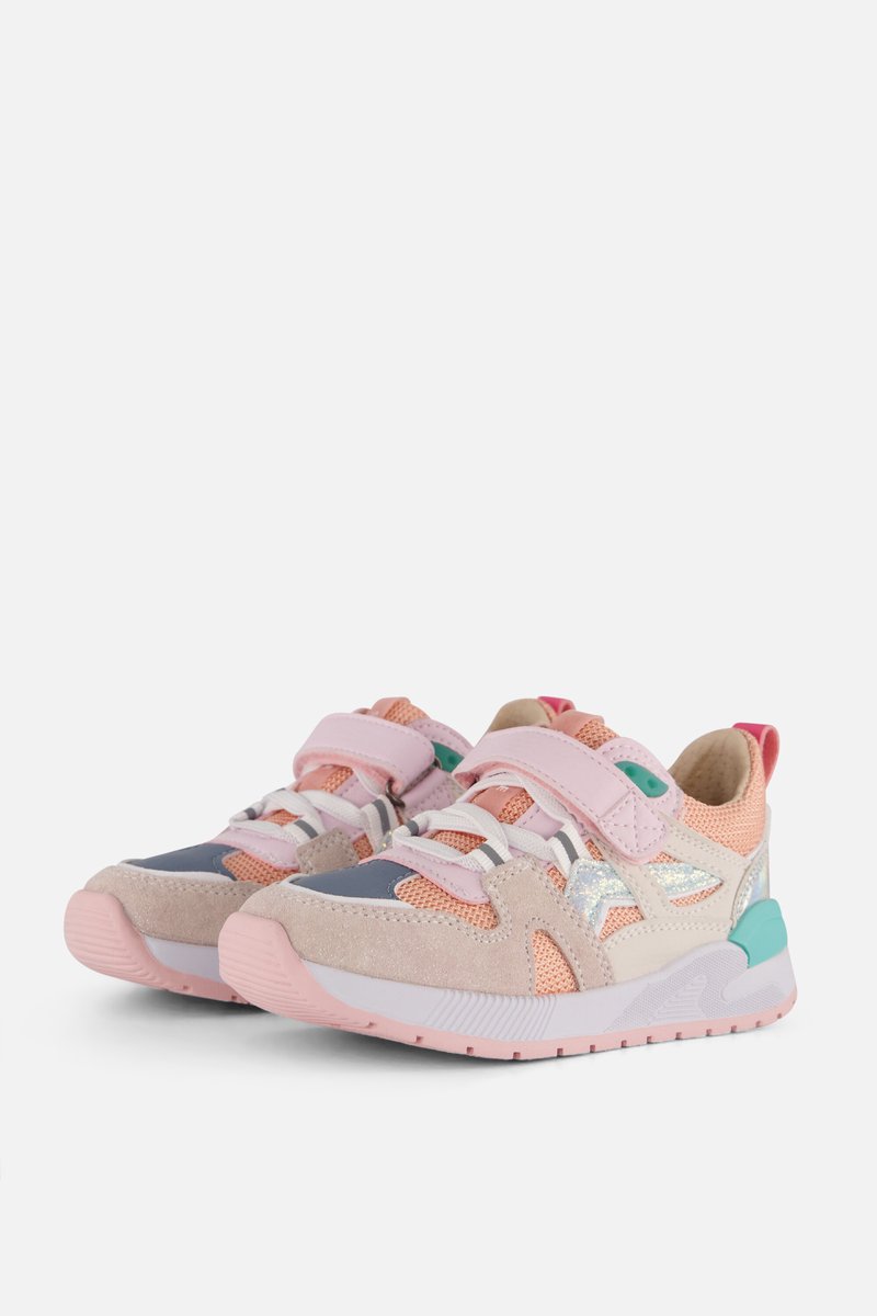 Sneakers | Meisjes | Peach Pink | Leer | Shoesme | Maat 27