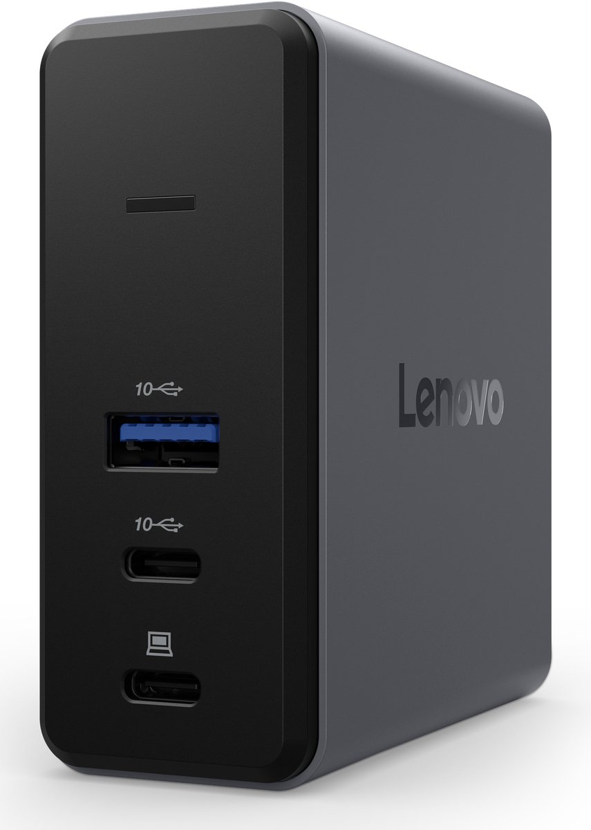 Lenovo X9 Charging GaN Dock Bedraad USB 3.2 Gen 2 (3.1 Gen 2) Type-C Grijs