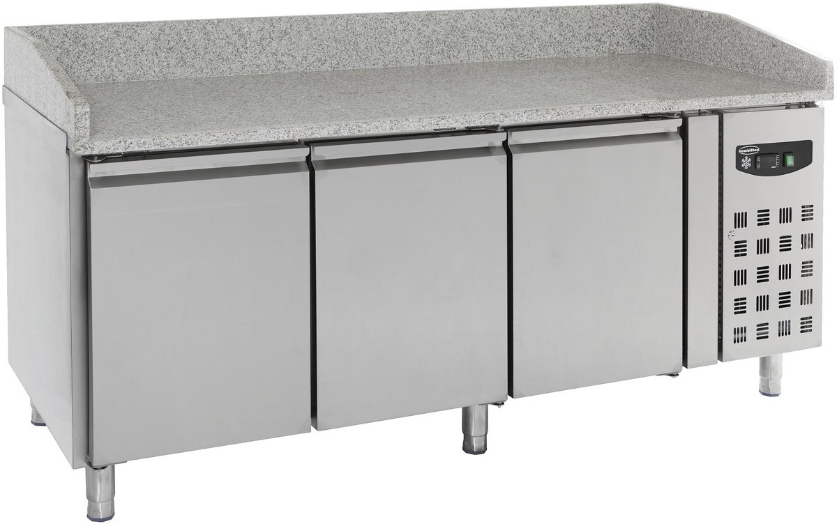 Combisteel Pizzawerkbank - 580L - 3 Deuren - 2025x800x1000mm