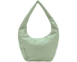 SEIDENFELT MANUFAKTUR Schoudertas Evenes Hobo Bag Sage Mintgroen