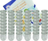 Weck Lot De 6 Verres De 220 Ml Avec Couvercles En Verre 24