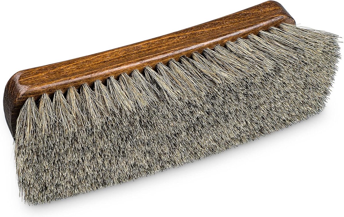 Borstel, rond voor leer 100% paardenhaar