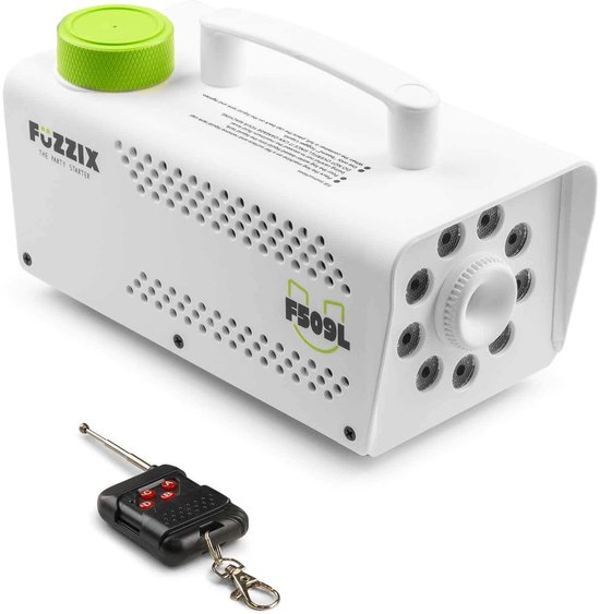 Machine à fumée Witte Party - Fuzzix F509LW - Avec effets lumineux et 1L de liquide à fumée - Avec télécommande sans fil