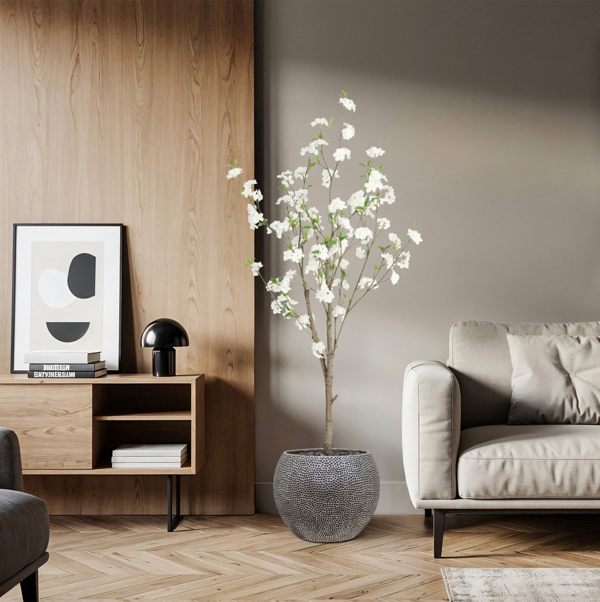 maxifleur Kunstplanten Bloesem Kunstboom 150cm creme