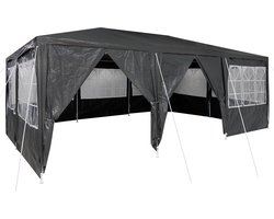 vidaXL - Partytent - Antraciet - en - Wit - 600 - x - 400 - x - 266 - cm