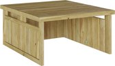 vidaXL - Robotmaaier - Garage - 70x80x38 - cm - Geïmpregneerd - Vurenhout