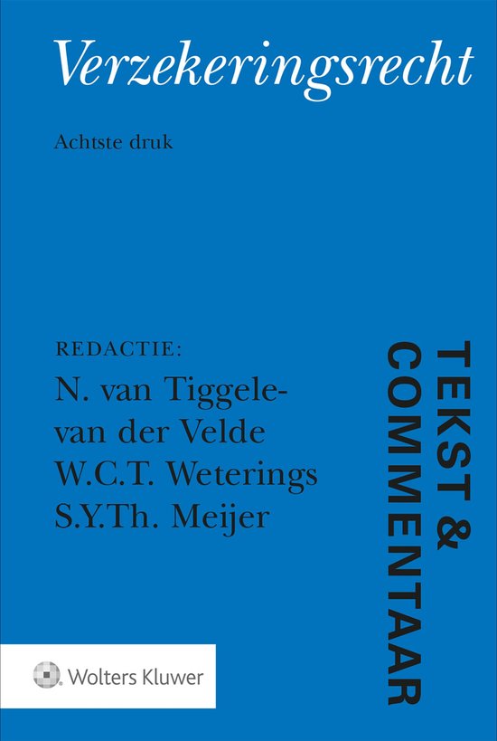 Tekst & Commentaar - Verzekeringsrecht - cover