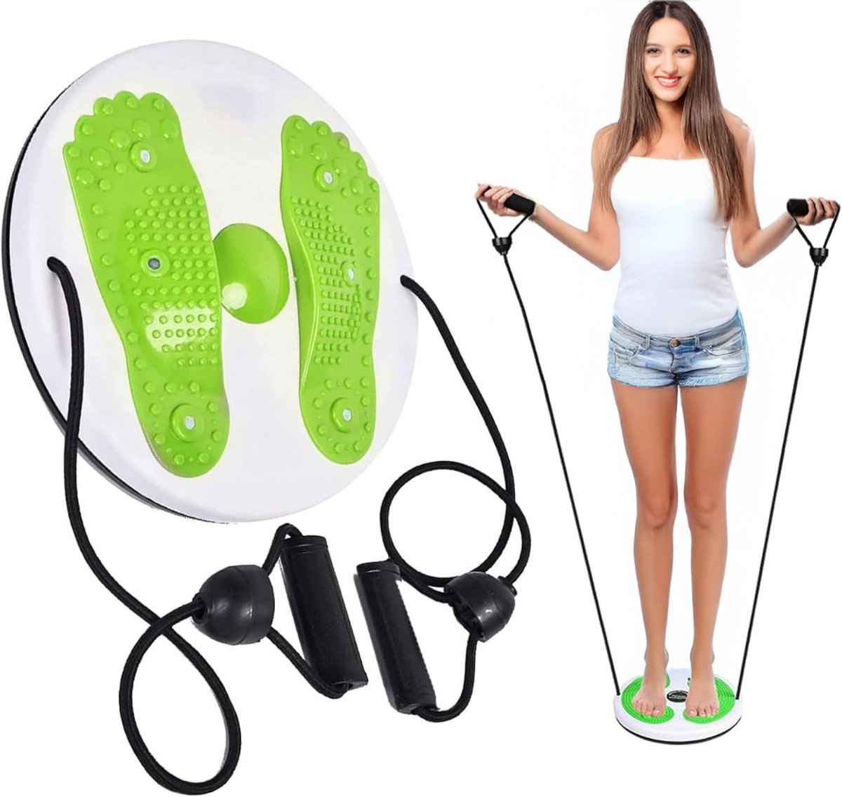 MKSS® Twister Disc - Core Waist ab Trainer - Draaischijf Fitness - Groen