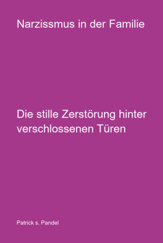 Narzissmus In Der Familie - cover