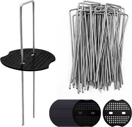 VEVOR U-Erdanker 8er Pack - 304mm Verzinkte Zeltheringe Für Camping & Garten