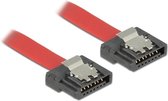 SATA FLEXI datakabel - plat - SATA600 - 6 Gbit/s / rood - 0,20 meter