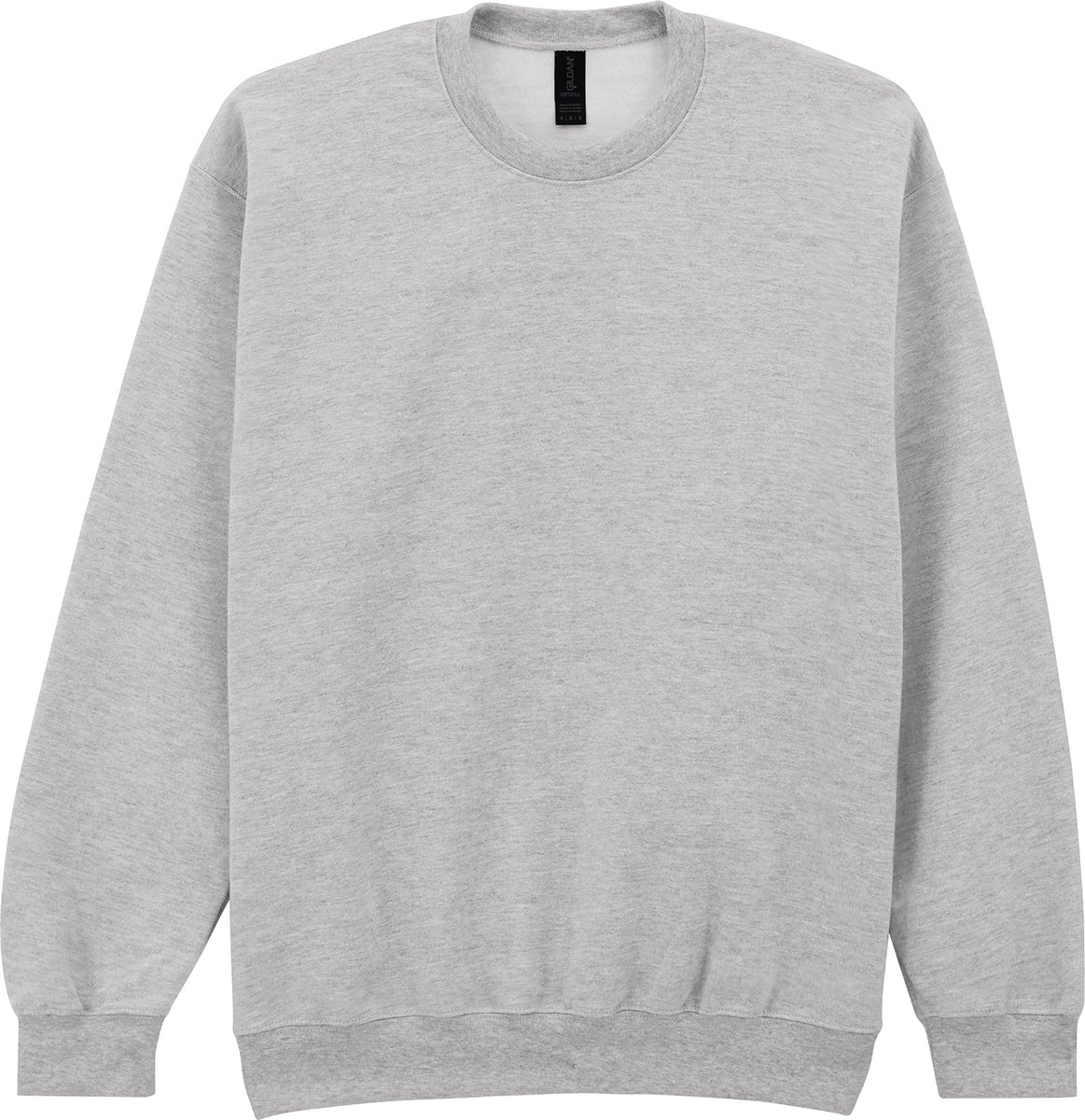 Gildan - Softstyle Midweight Fleece Crewneck Sweater - Ash Grey (Heather) maat L