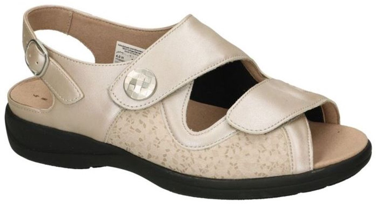 Solidus -Dames - beige - sandalen - maat 41.5