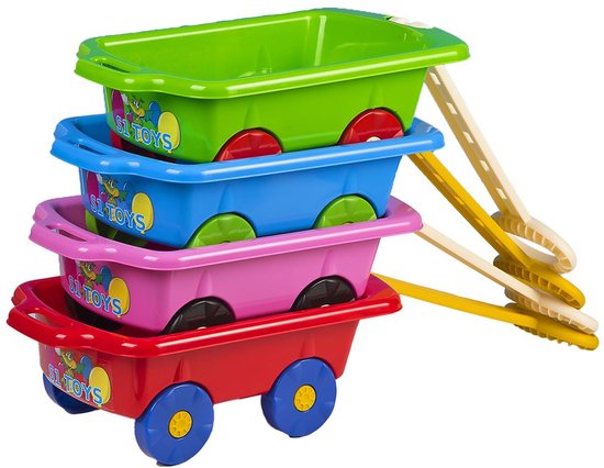 BAYO Kinder bolderkar 45x28x16 cm Blauw - Speelgoedkar van Bayo — afbeelding 2