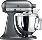 Bol.com KitchenAid Keukenmachine - Artisan - met 7 extra accessoires - 48 L - Tingrijs aanbieding