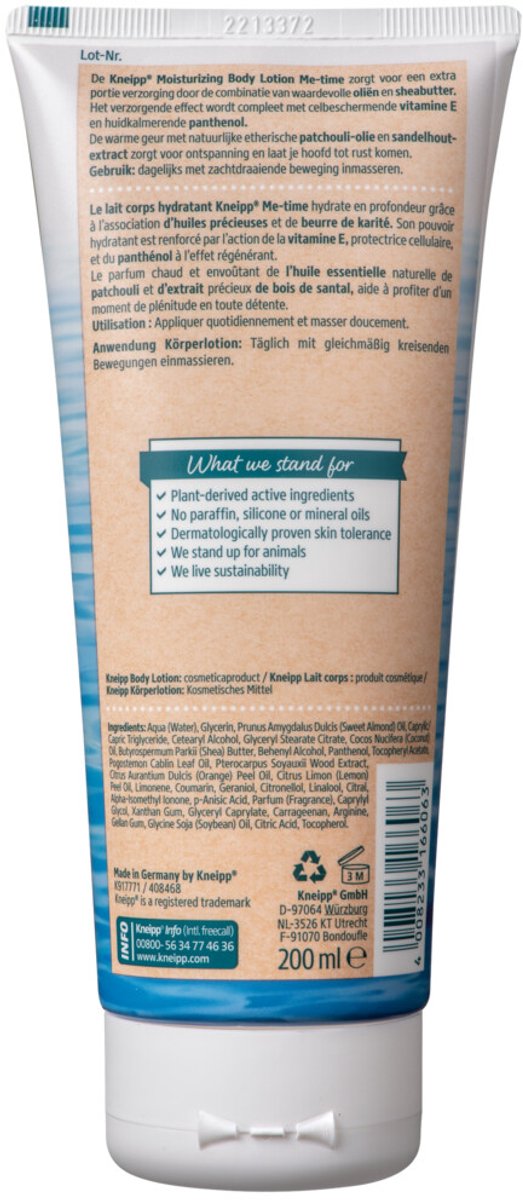 Goedkoopste 3x Kneipp Bodylotion Me Time 200 ml