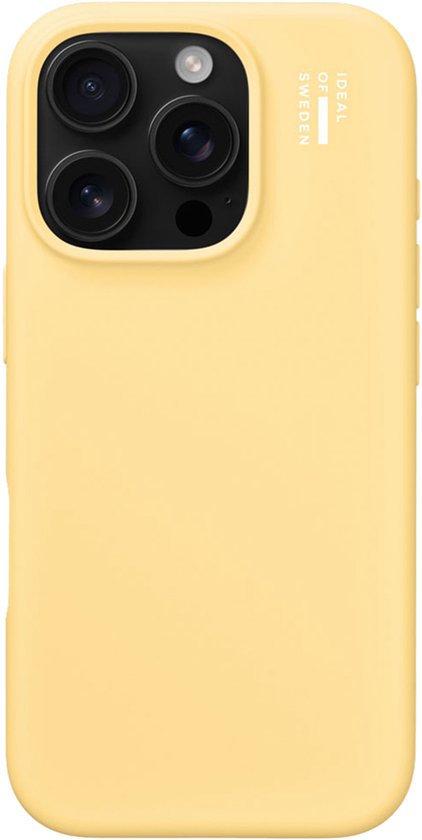 iDeal of Sweden Silicone Case voor de Apple iPhone 16 Pro Max - Soft Lemon